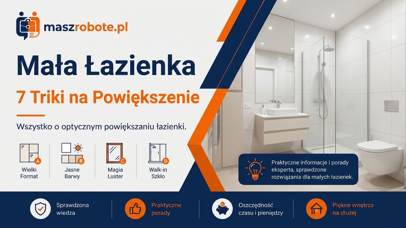 Mała łazienka: 7 sprawdzonych trików na optyczne powiększenie